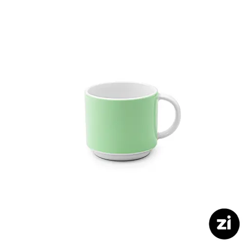فنجان قهوه خوری چینی زرین Zi فرم اس پاستل سبز