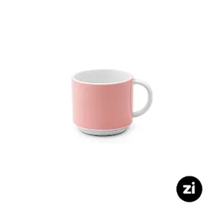 فنجان قهوه خوری چینی زرین Zi فرم اس پاستل صورتی سایز 6