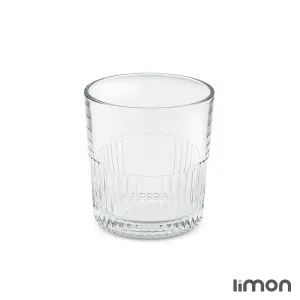 نیم لیوان شیشه ای  لیمون شیاردار 315 سی سی 6 عددی 2445