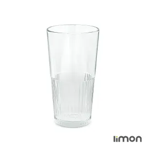لیوان شیشه ای لیمون شیاردار 500 سی سی 6 عددی 2448