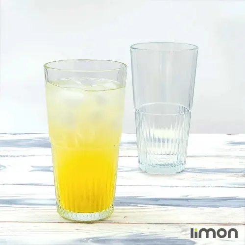 لیوان شیشه ای لیمون