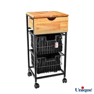 سبد سیب زمینی و پیاز یونیک 3 طبقه کشو دار UN-2904