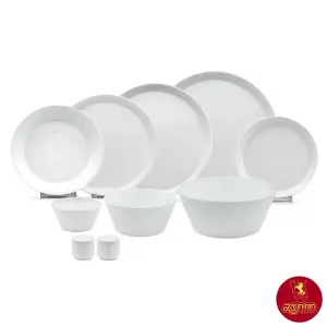 سرویس 31 پارچه سفید چینی زرین فرم اس مارک زی