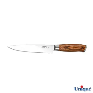 چاقو آشپزخانه یونیک 7 اینچ دسته چوبی UN-5546