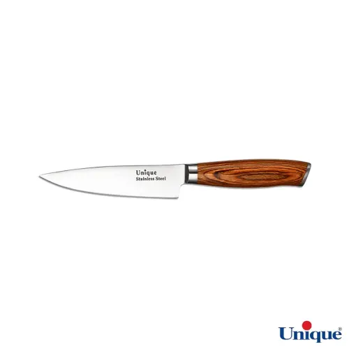 چاقو آشپزخانه یونیک 5 اینچ دسته چوبی UN-5540