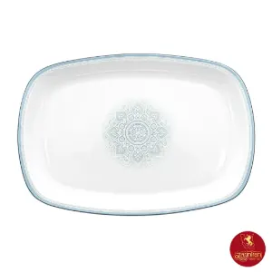دیس چینی زرین مستطیل کواترو سایز 38 طرح ادلین طوسی