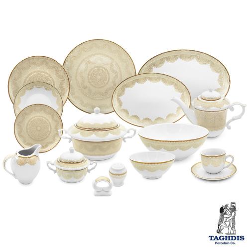 سرویس غذا خوری کابان چینی تقدیس 90 پارچه 12 نفره
