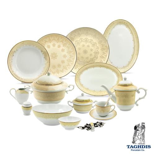 سرویس غذا خوری آناهید چینی تقدیس 90 پارچه 12 نفره