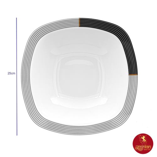 پیاله سالاد خوری بزرگ چینی زرین کواترو وگاس اوریت سایز 25