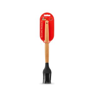 فرچه سیلیکونی دسته چوبی کد W06