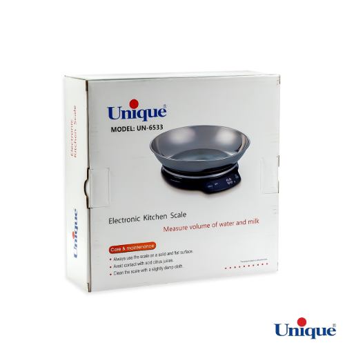 مشخصات ترازو آشپزخانه دیجیتالی یونیک UN-6533