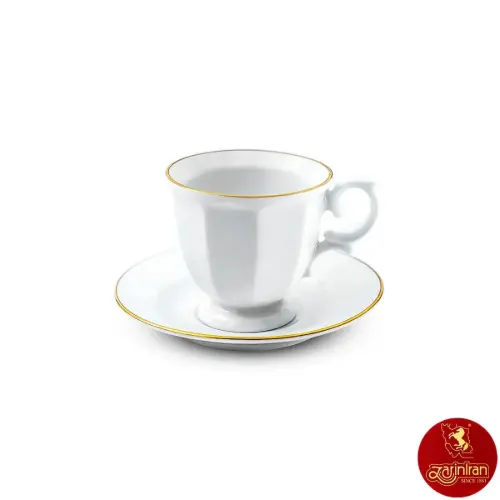 سرویس اسپرسو چینی زرین نئوکلاسیک لومیو 12 پارچه