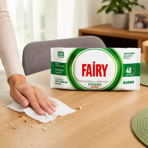 کاربرد دستمال چندمنظوره فیری Fairy مدل Power Wipes