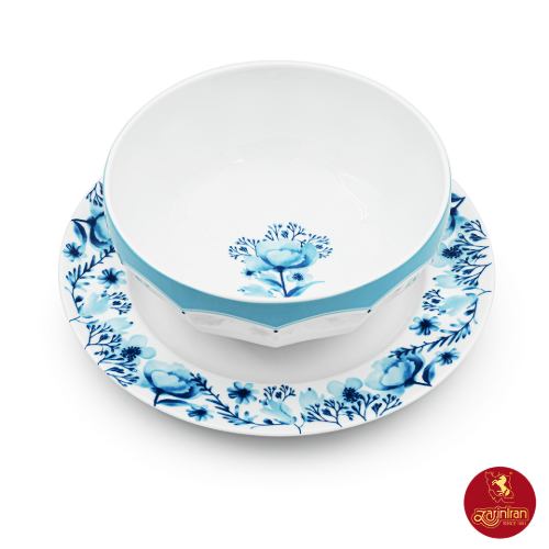 قیمت کاسه و بشقاب آراگل چینی زرین نئوکلاسیک 2 پارچه کاسه سایز 20 بشقاب سایز 27