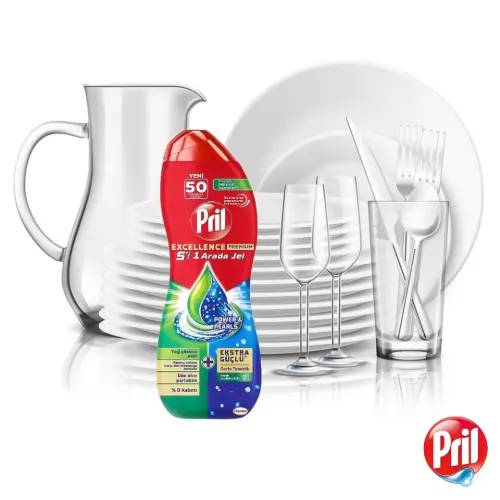 خرید ژل ظرفشویی پریل دوفاز 900 میلی لیتر 5در1 اصلی
