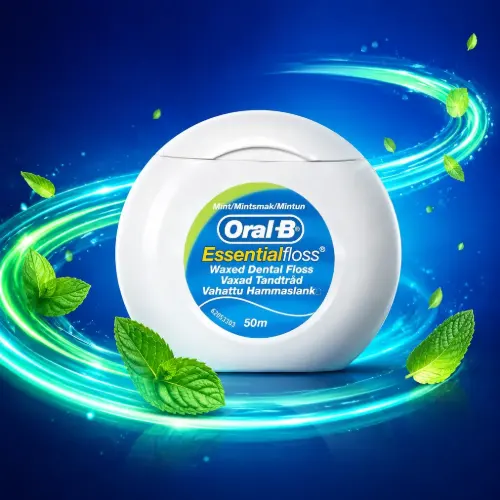 مشخصات نخ دندان اورال بی 50متری مدل Oral-b Essential