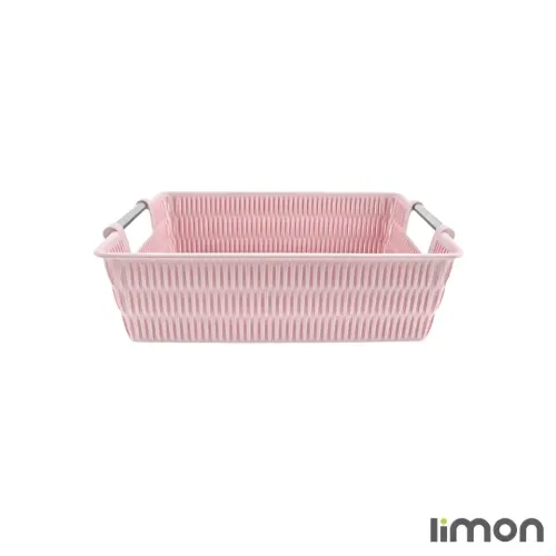 رنگبندی سبد طرح بامبو دسته استیل لیمون سایز 3 1386