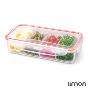 ظرف فریزری مستطیل چهار خانه لیمون 7763