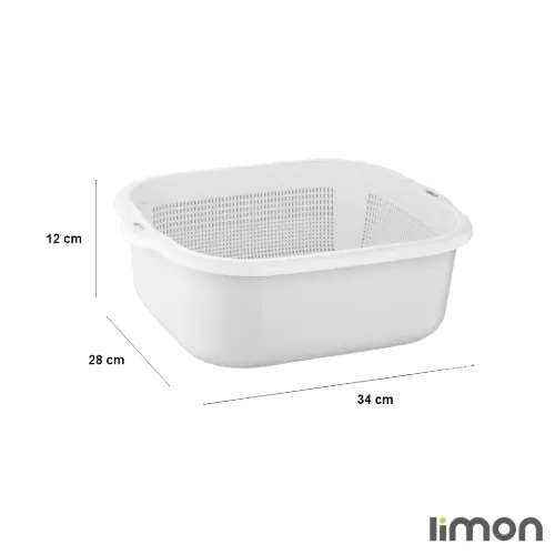سرویس 6 پارچه آبکش و لگن لیمون مدل نسیم 278