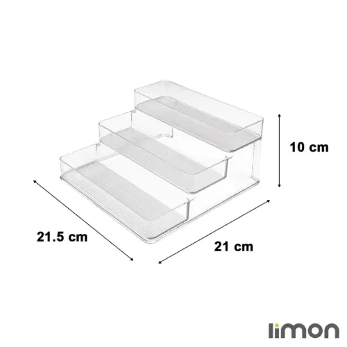 قیمت نظم دهنده رومیزی شفاف سه پله لیمون کد 2365