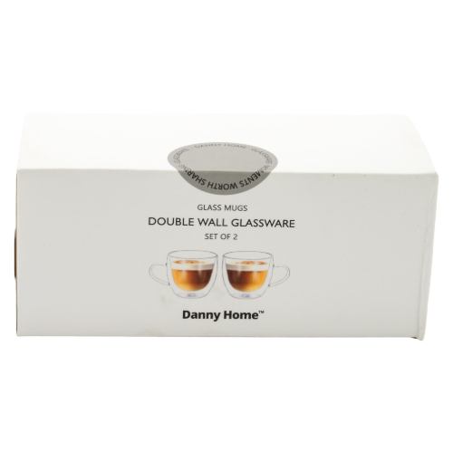لیوان دسته دار دوجداره دنی هوم کد DW08-02