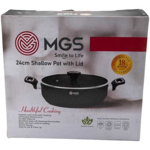 تابه گرانیت سایز 24 دو دسته مدل گارنت کد GR02