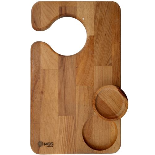 تخته گوشت چوبی پیاله‌ دار کد wm1012