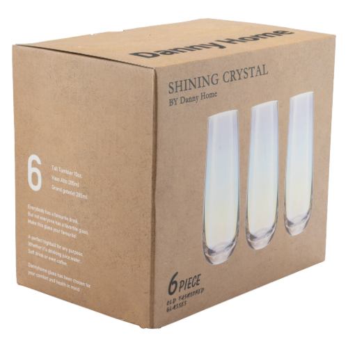 لیوان شیشه ای 6 عددی دنی هوم مدل CB13-10