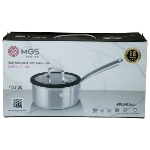 شیرجوش سایز 16 استیل کف لیزری کد PS3135