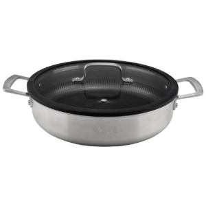 تابه سایز 32 دو دسته استیل کف لیزری کد PS3132
