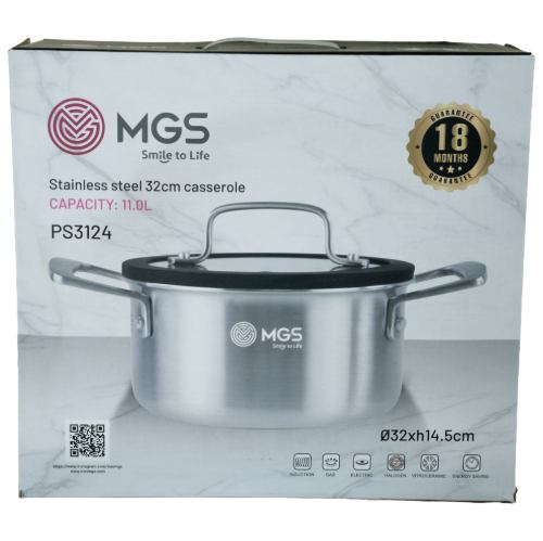 قابلمه سایز 32 استیل کف لیزری کد PS3124