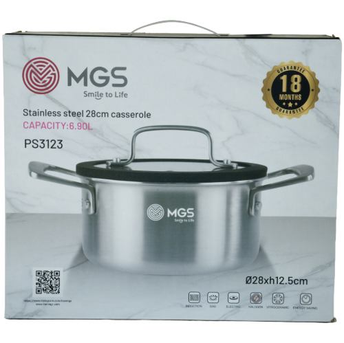 قابلمه سایز 28 استیل کف لیزری کد PS3123