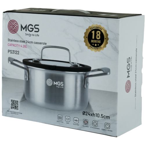 قابلمه سایز 24 استیل کف لیزری کد PS3122
