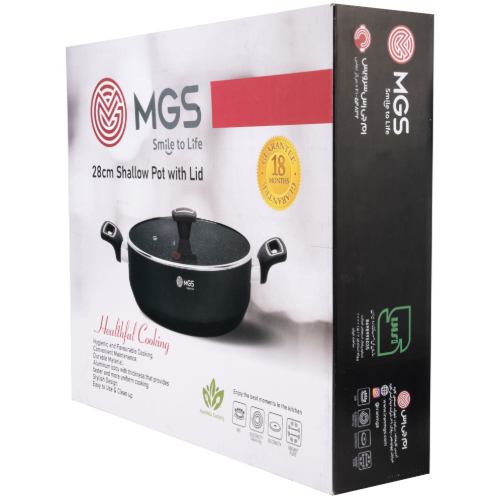 تابه گرانیت سایز 28 دو دسته مدل گارنت کد GR02