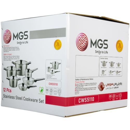 سرویس قابلمه 12 پارچه استیل کد CWS5110