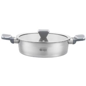 تابه سایز 24 دو دسته استیل کد ps5130