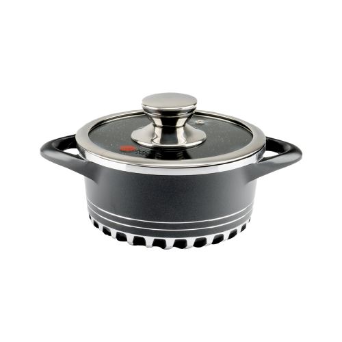 سرویس قابلمه 22 پارچه گرانیت طرح ایتالیا C درب تخت