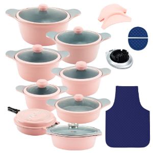 سرویس قابلمه 23 پارچه گرانیت طرح کره ای D