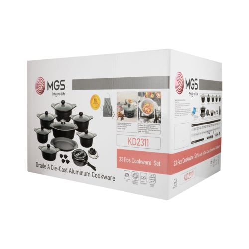 سرویس قابلمه 23 پارچه گرانیت طرح کره ای D