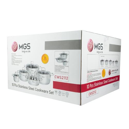 سرویس قابلمه 10 پارچه استیل کد CWS2112