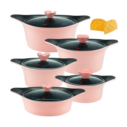 سرویس قابلمه 12 پارچه گرانیت طرح کره ای C