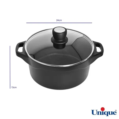 قابلمه گرانیتی دسته سیلیکون یونیک UN-8926 هلیوس سایز 24