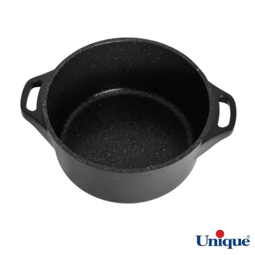 خرید قابلمه گرانیتی دسته سیلیکون یونیک UN-8928 هلیوس سایز 28