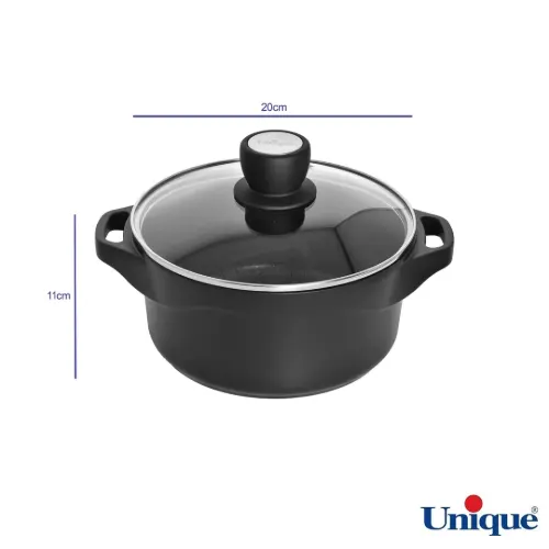 ابعاد قابلمه گرانیتی دسته سیلیکون یونیک UN-8924 هلیوس
