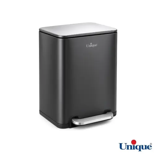 سطل زباله چهارگوش 20 لیتری نوک مدادی یونیک UN-4305 با آرام بند