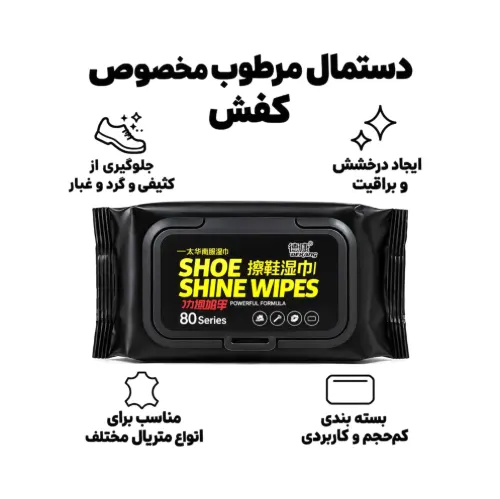 دستمال مرطوب نانو کیف و کفش