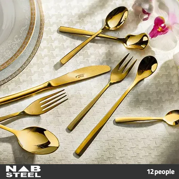 قاشق چنگال ناب استیل 12 نفره