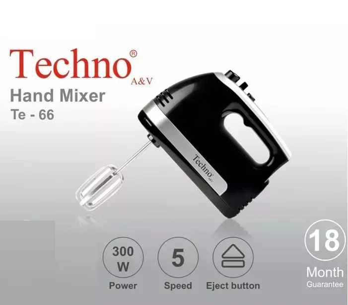 مشخصات فنی همزن برقی تکنو te-66