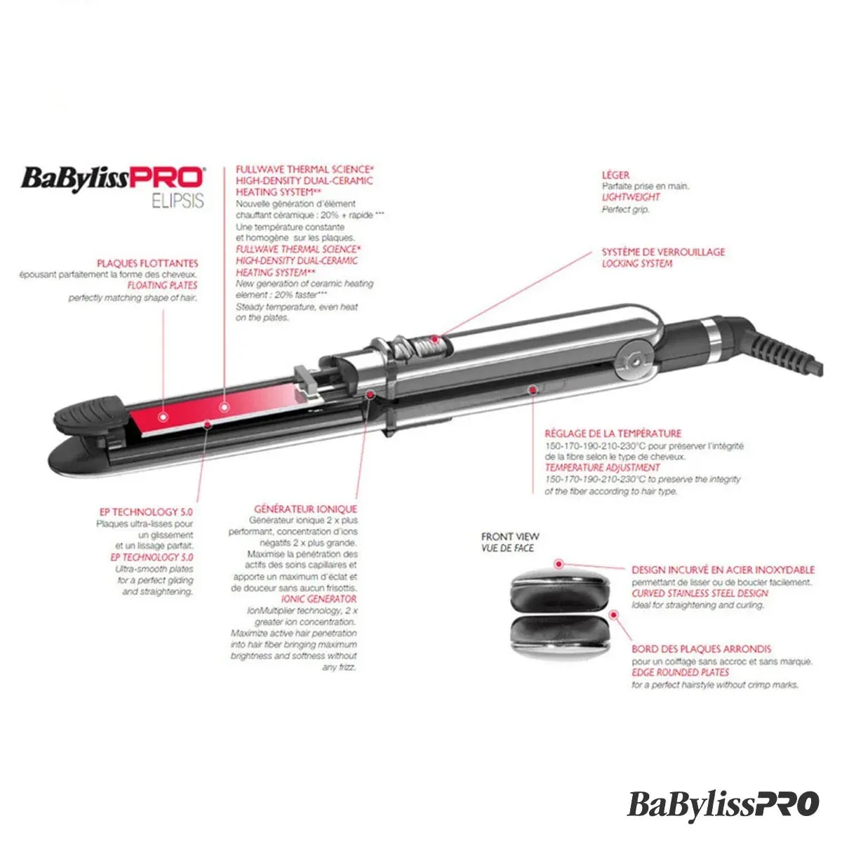 خرید اتو مو بابیلیس پرو اورجینال با ضمانت اصالت کالا در زرین جهاز