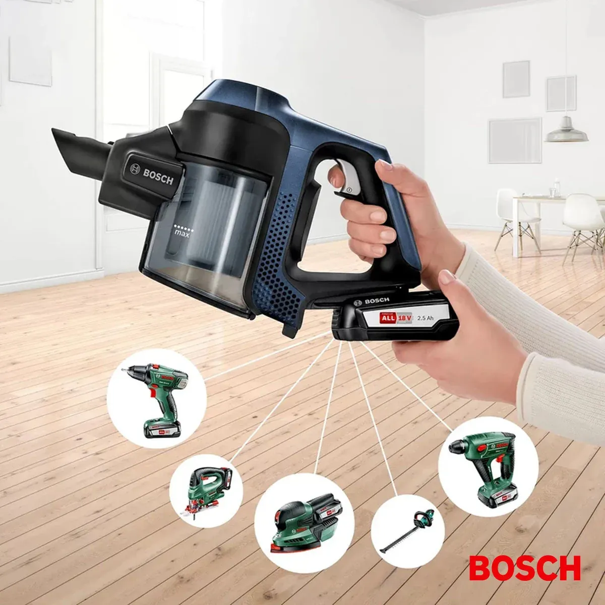 خرید جارو شارژی برند بوش با کارایی بالا و عملکرد مطلوب